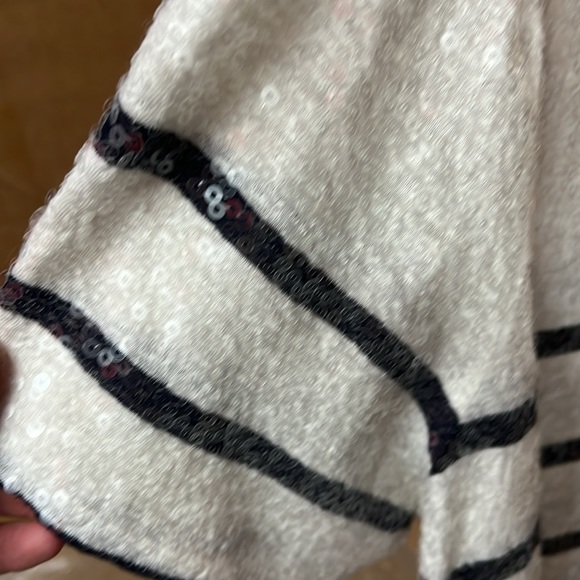 Striped sequins T-Shirt. Express XL. - Picture 4 of 6